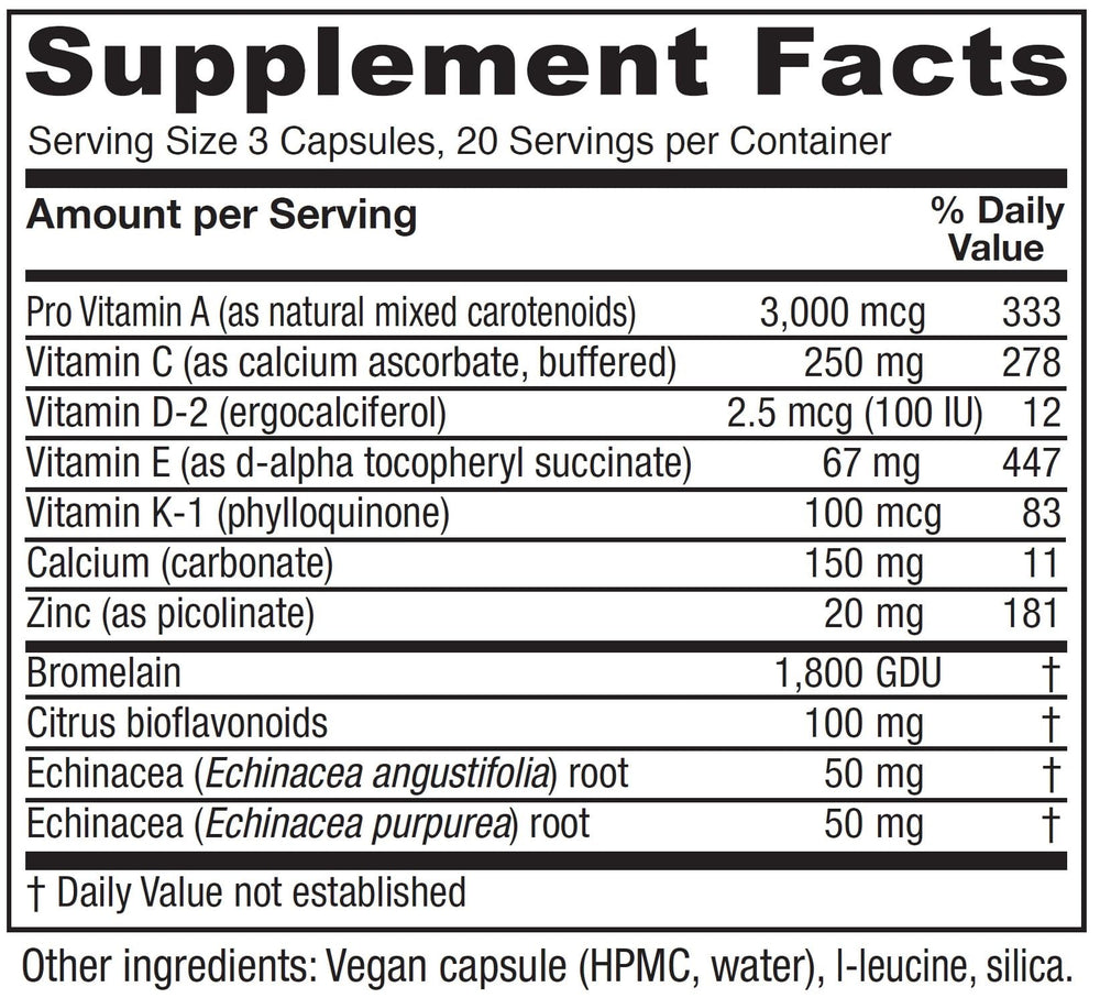 Vitanica Opti-Recovery capsules close-up highlight vegan capsules for post-surgery vitality.