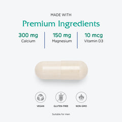 Vitanica OsteoBlend ingredients panel shows non-GMO herbs.