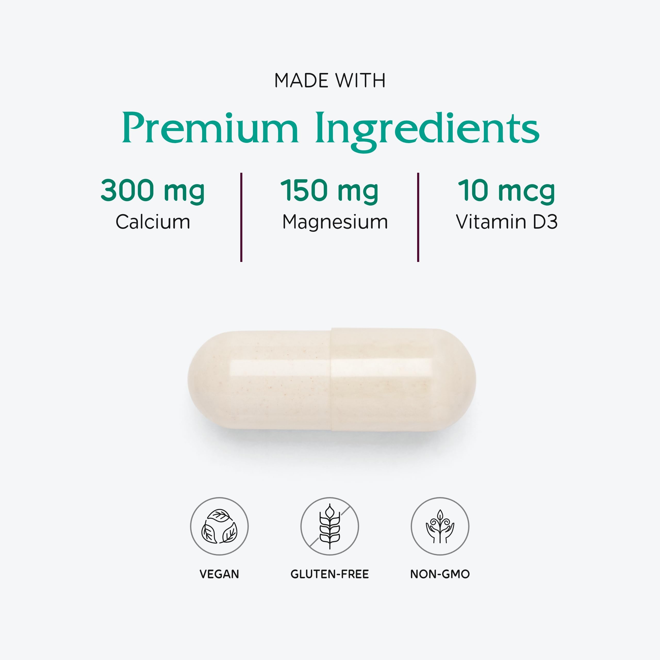 Vitanica OsteoBlend packaging with vegan icon for plant-based bone support