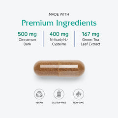 Vitanica OvaBlend natural blend with green tea and saw palmetto for endocrine balance