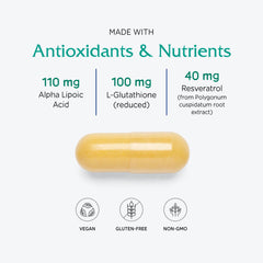 Morning dose of Vitanica Ovum A.M. capsules supports daily nutrient intake.
