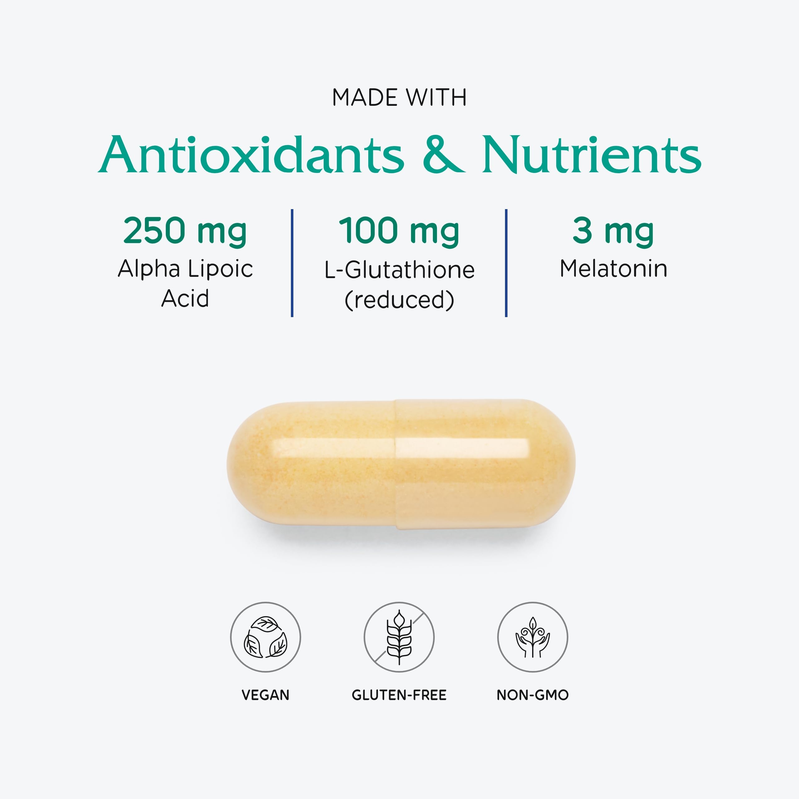 Vitanica Ovum P.M. vitamin D illustration emphasizes essential nutrient balance.