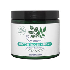 Vitanica Phytoestrogen powder bottle for natural menopause support