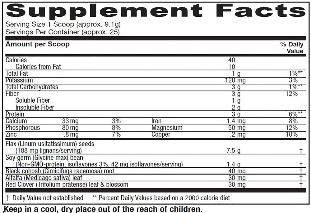 Vitanica Phytoestrogen Herbal powder scoop ready to use