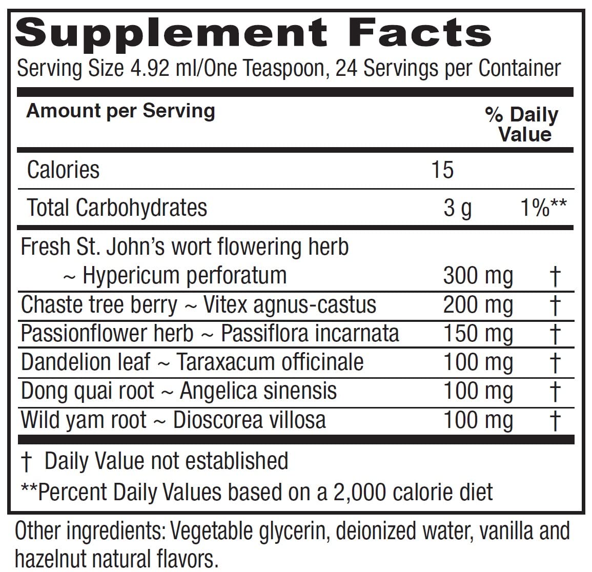 Vitanica PMS Tonic bottle pour illustrating easy daily use.