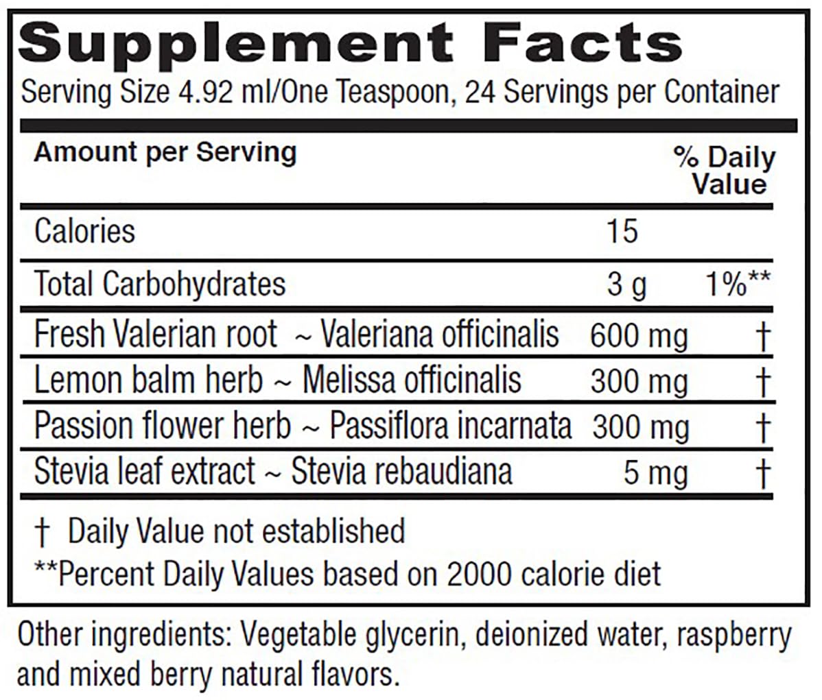Vitanica Sleep Tonic label close-up highlights trusted formulation from Dr. Hudson.