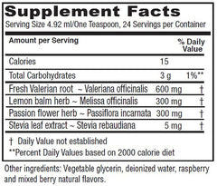Vitanica Sleep Tonic label close-up highlights trusted formulation from Dr. Hudson.