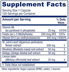 Vitanica Uplift capsules closeup showcases product form and mood support.