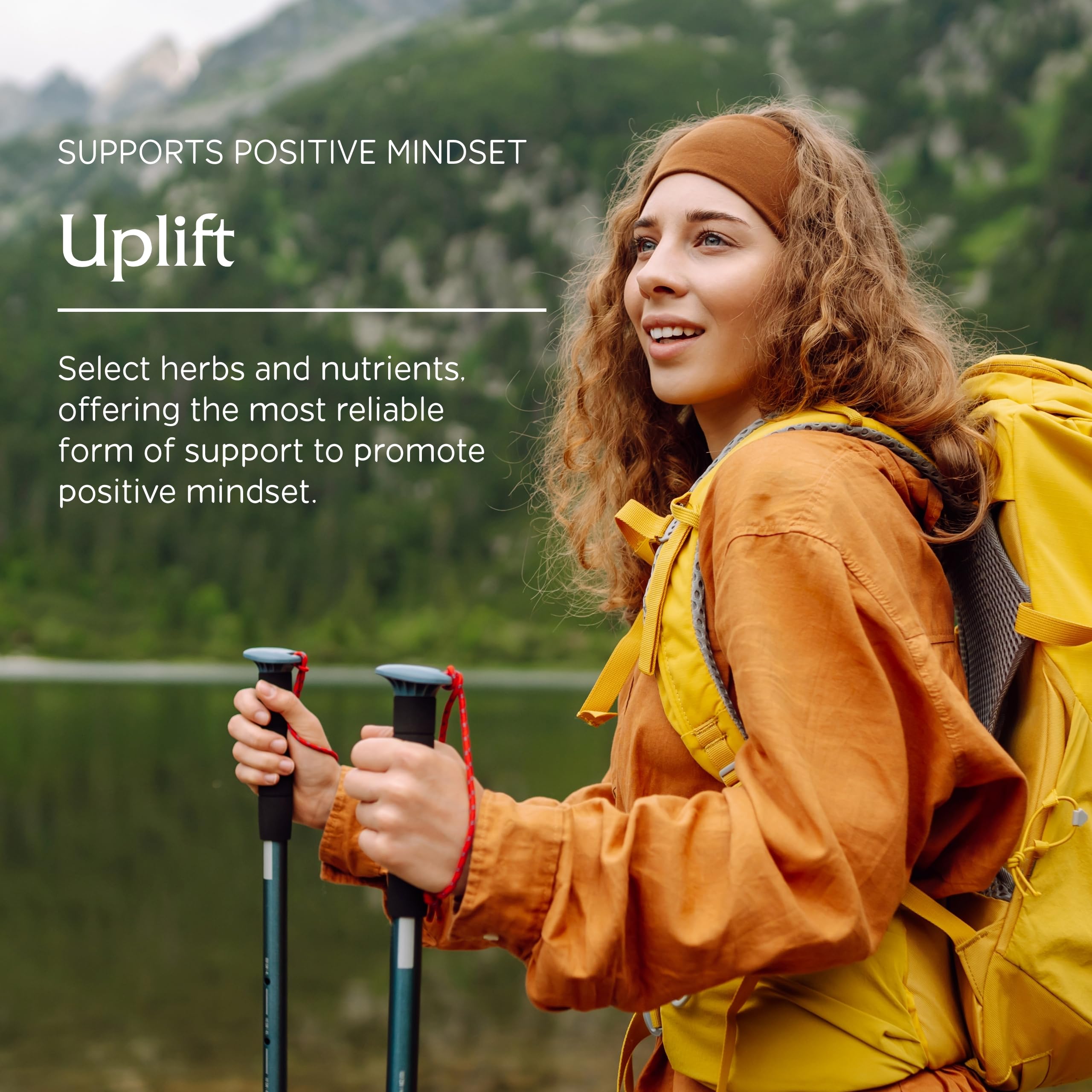 Vitanica Uplift ingredients panel highlighting nutrients and herbs