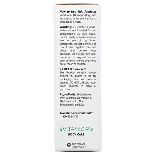 Vitanica V-Hydrate application scene showing easy insertion for daily comfort.