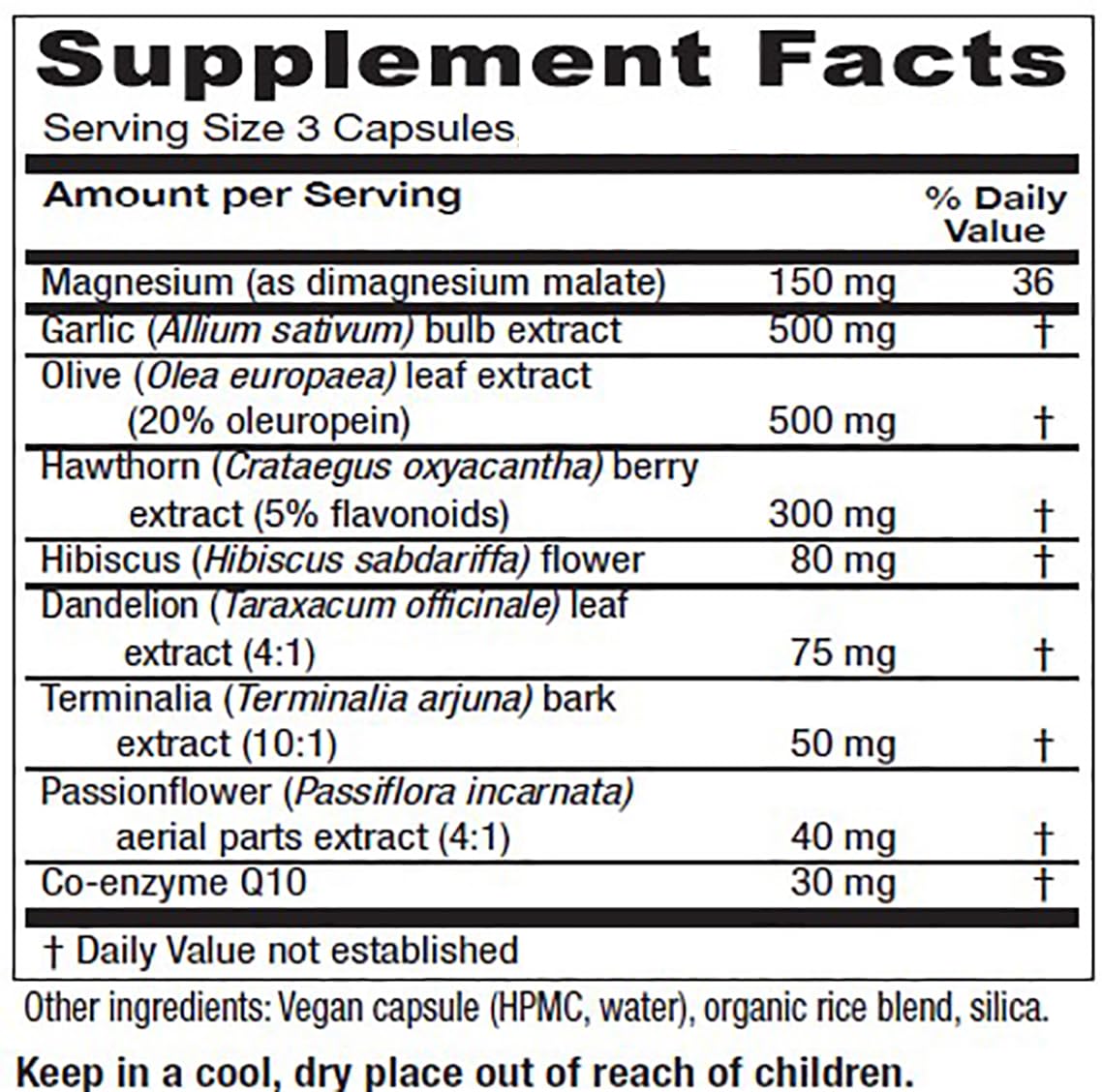 Vitanica VasoBlend bottle pour showing capsules ready for daily heart support.