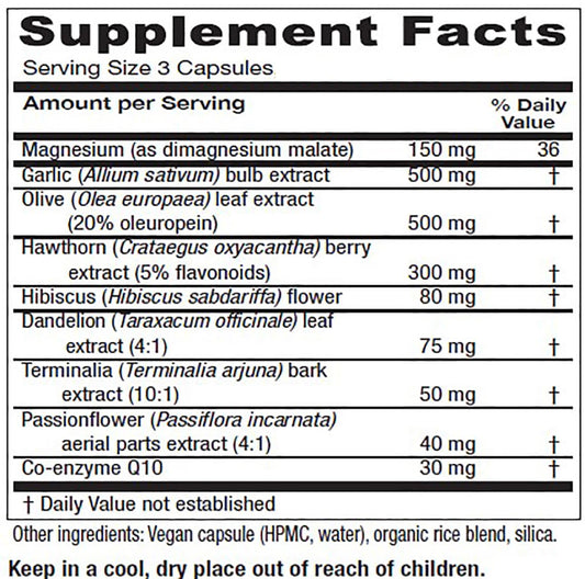 Vitanica VasoBlend bottle pour showing capsules ready for daily heart support.