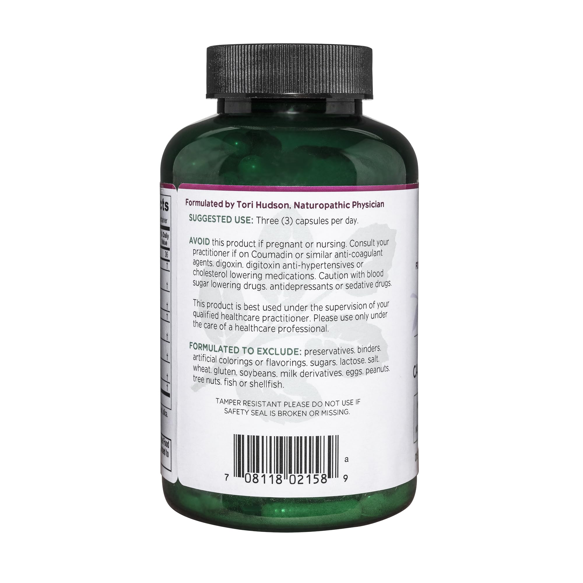 Vitanica VasoBlend capsules closeup highlighting vegan heart health formula.