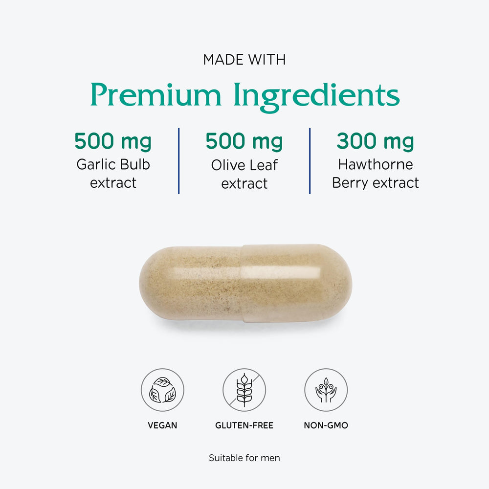 Vitanica VasoBlend capsules in hand showing vegan formula