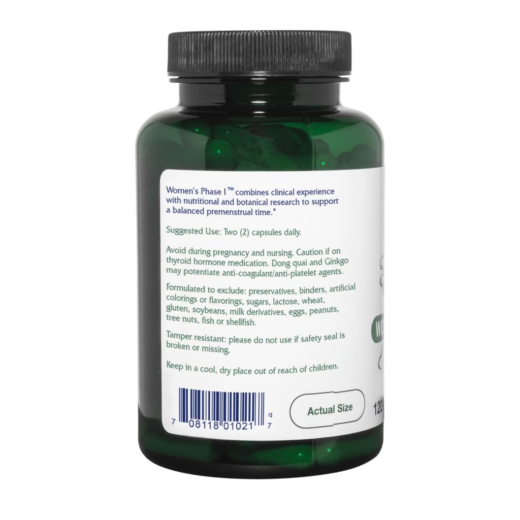 Vitanica Women's Phase I capsules for easy daily use.
