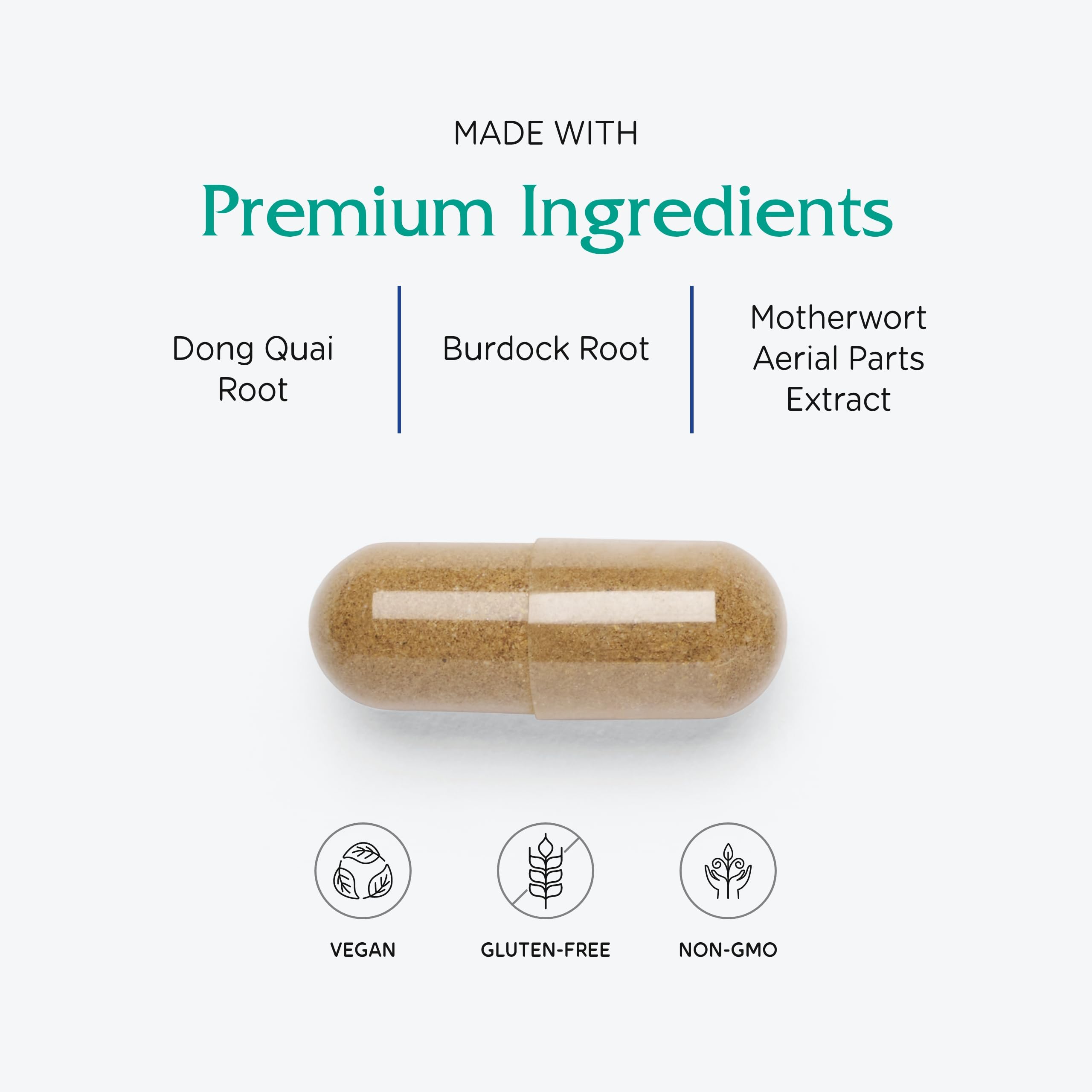 Vitanica Phase II label detail emphasizing organic, non-GMO herbs.