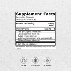 Closeup of Vitanica Phase II pills in vegan capsules.