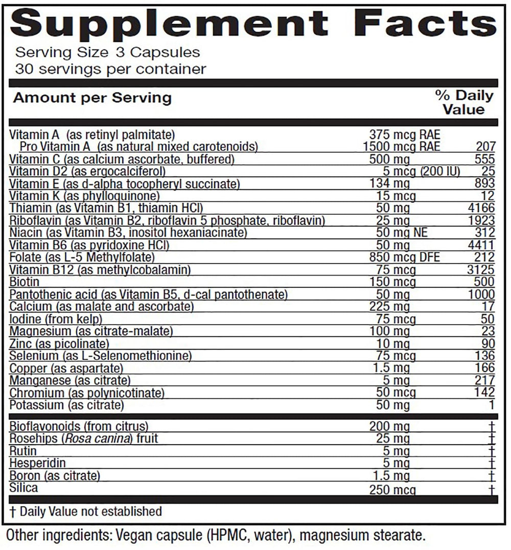 Vitanica Women's Symmetry bottle being poured for easy daily dosing