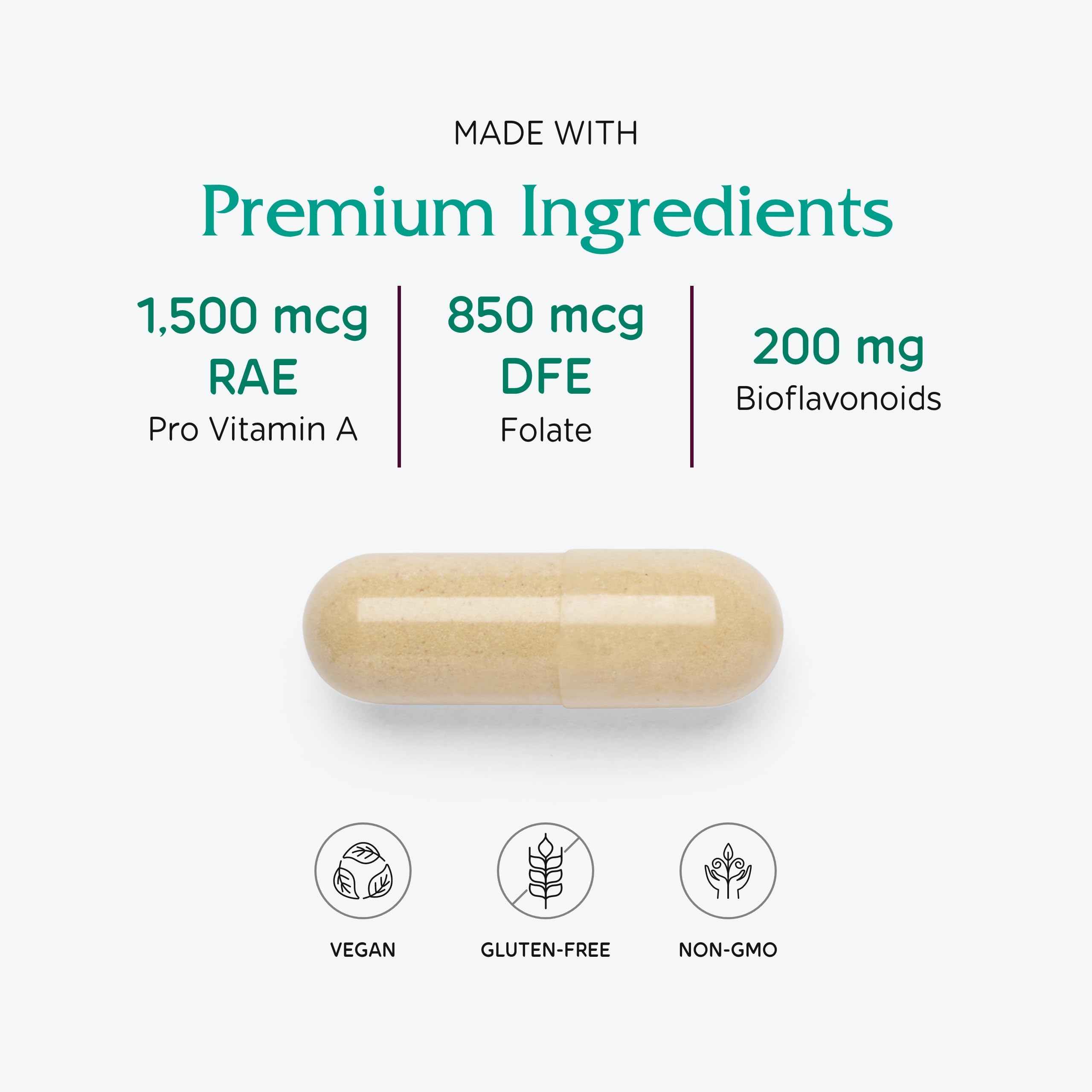 Vitanica Women's Symmetry capsules in hand for daily use