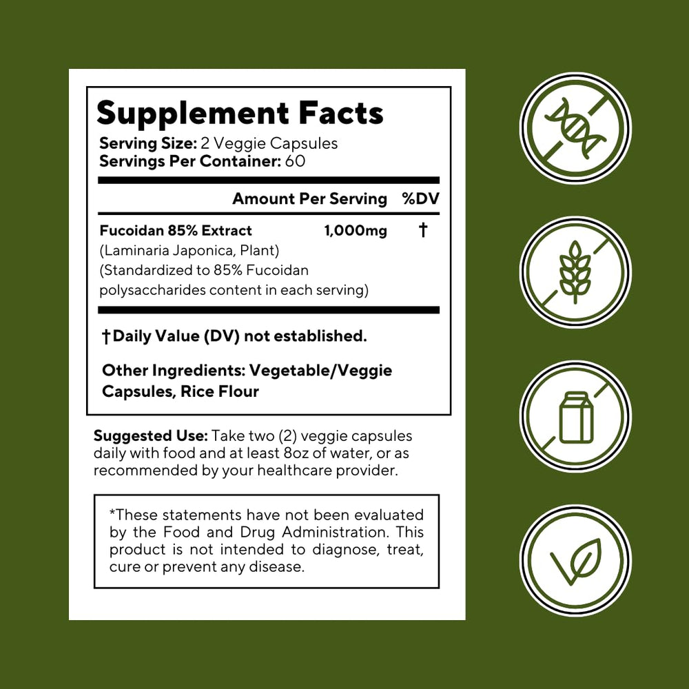 Capsules from Vitapia fucoidan emphasize easy daily consumption for wellness.