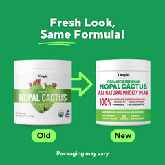 Vitapia Nopal Cactus Powder scoop with powder highlighting easy, fiber-rich addition.