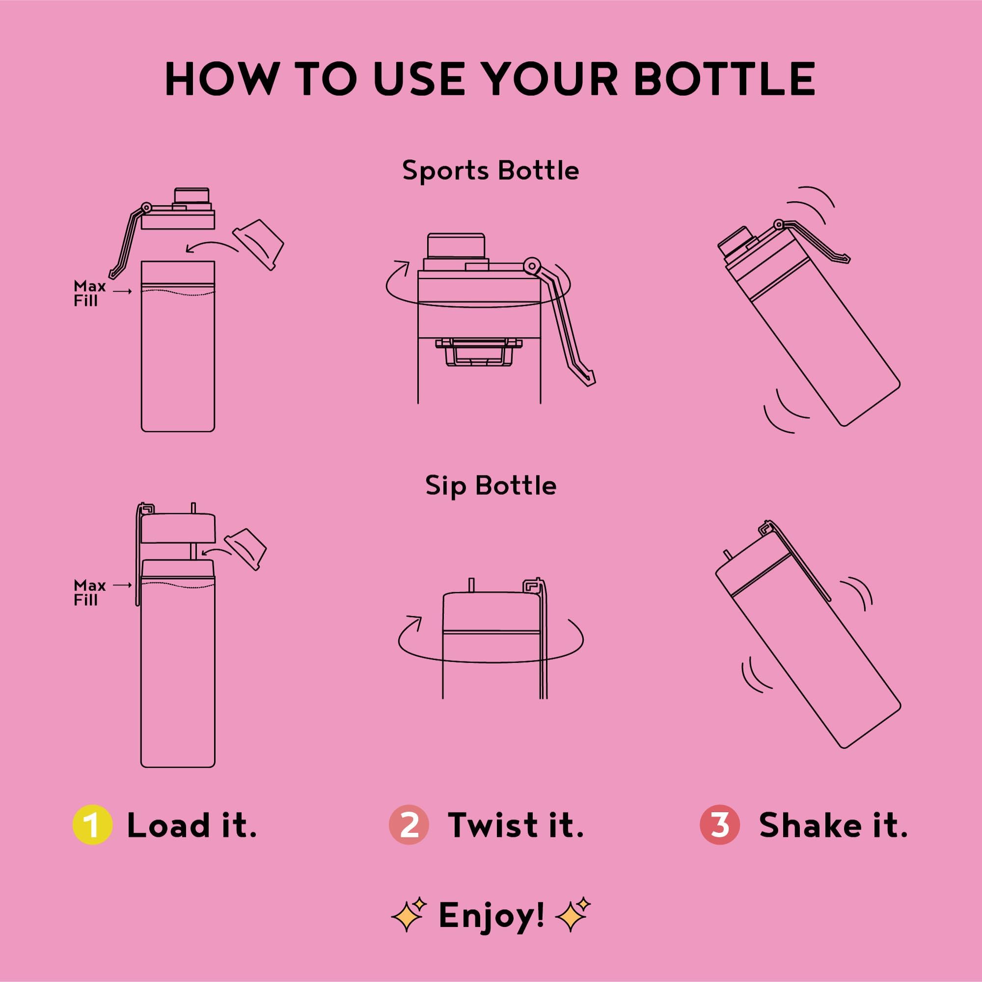 Vitapod Stainless Steel Bottle Starter Kit for easy daily use.