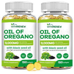 VITARENEW Oil of Oregano softgels bottle for daily immune support.