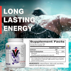 Vitargo carbohydrate powder manufactured in the USA ensuring quality and safety.