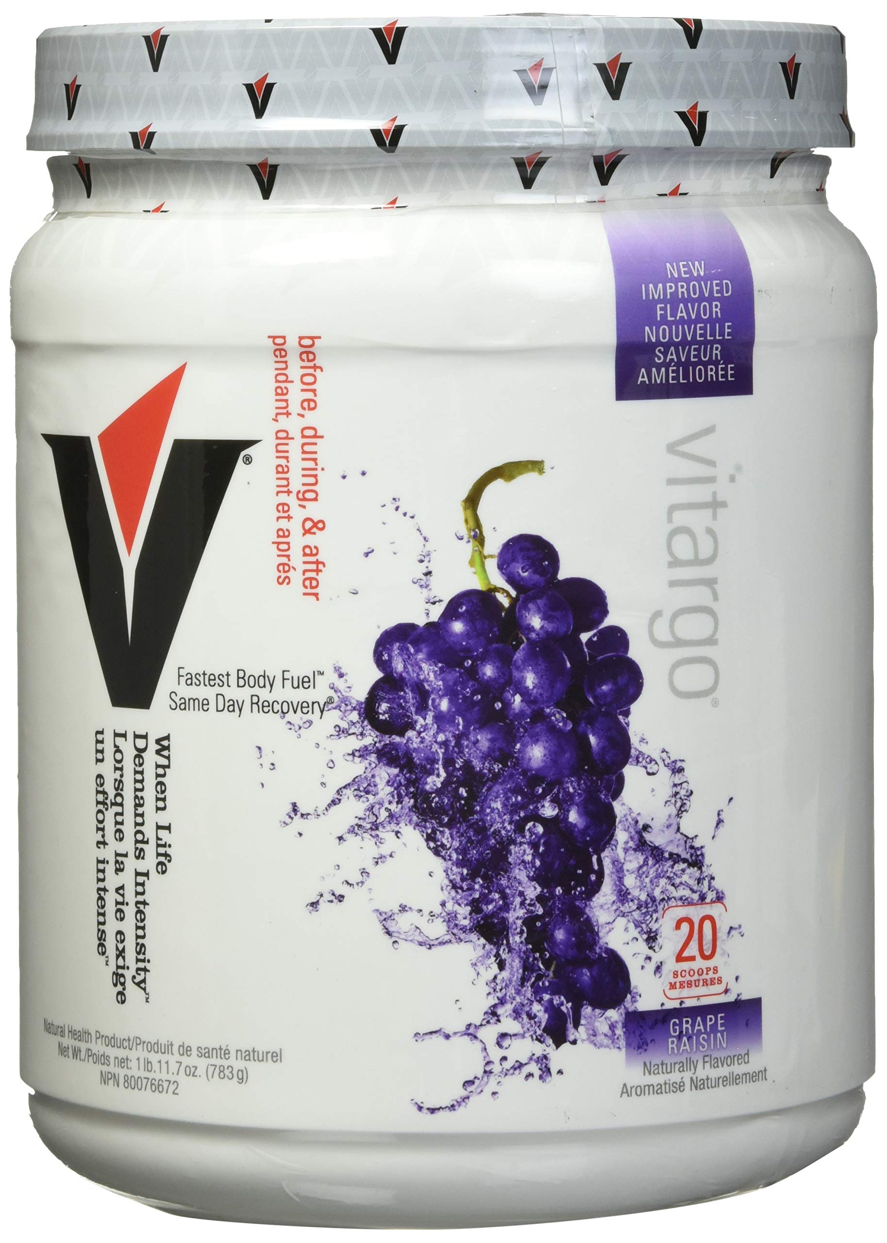 Pouring Vitargo grape drink for post-workout glycogen support