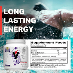 Vitargo vegan and gluten-free certification badge on packaging