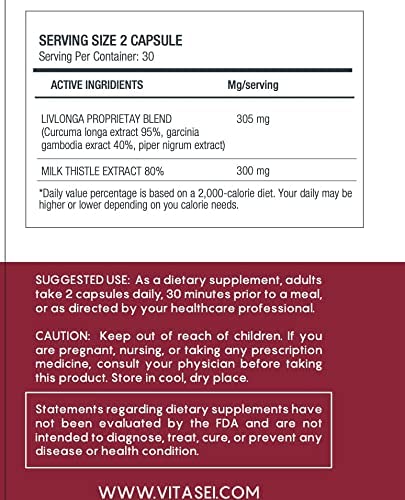 VITASEI Liver Cleanse capsules pack shown for easy daily use and routine wellness.