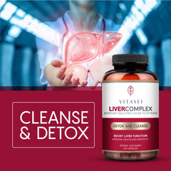 VITASEI Liver Cleanse box featuring Garcinia Indica suggests balanced liver wellness.