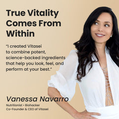 VITASEI Magnesium Total Care close-up of the 7-type magnesium blend.