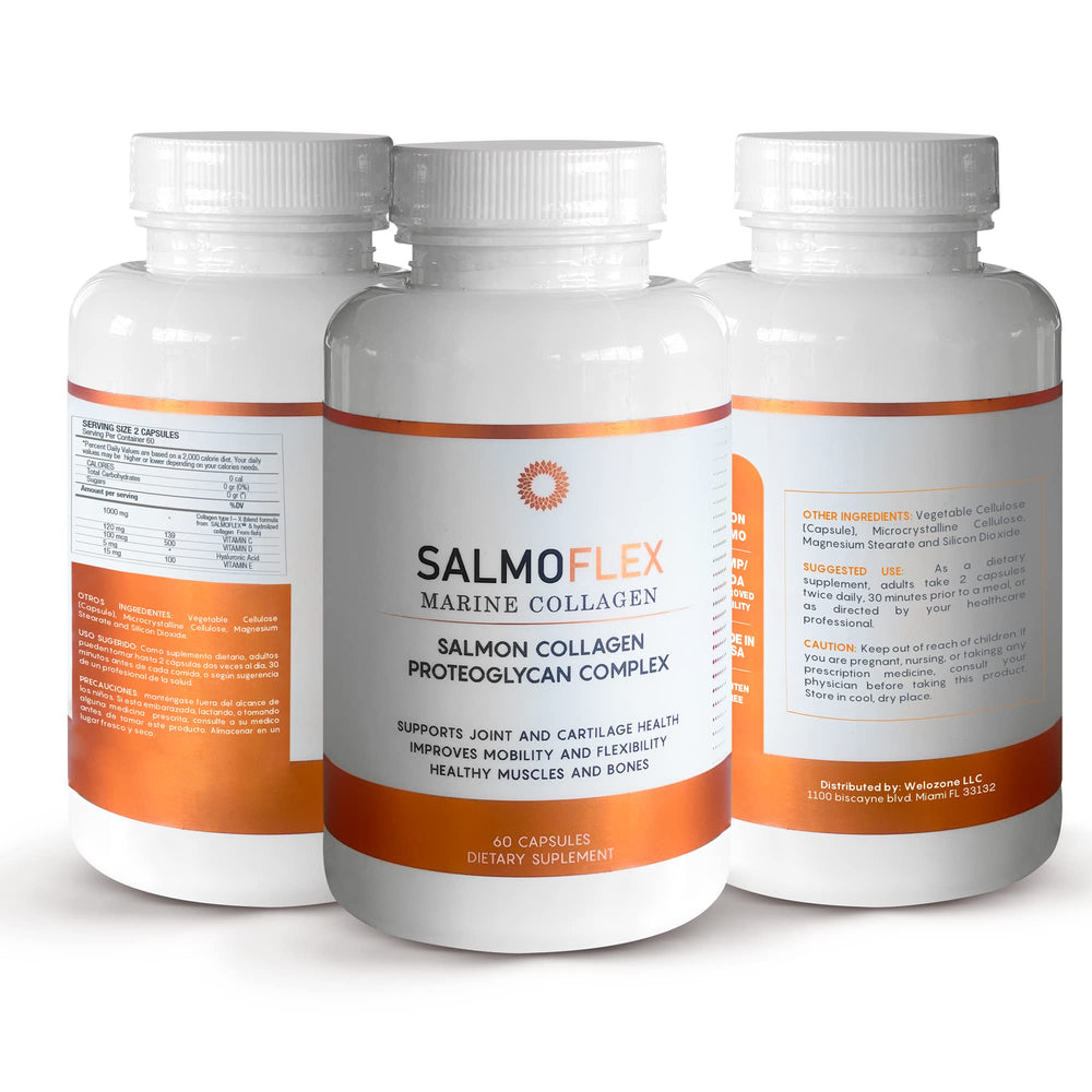 VITASEI Salmoflex capsules in hand for easy daily intake.