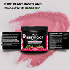 VitaUp Beet Root Powder 8in1 smoothie bowl showing versatile use