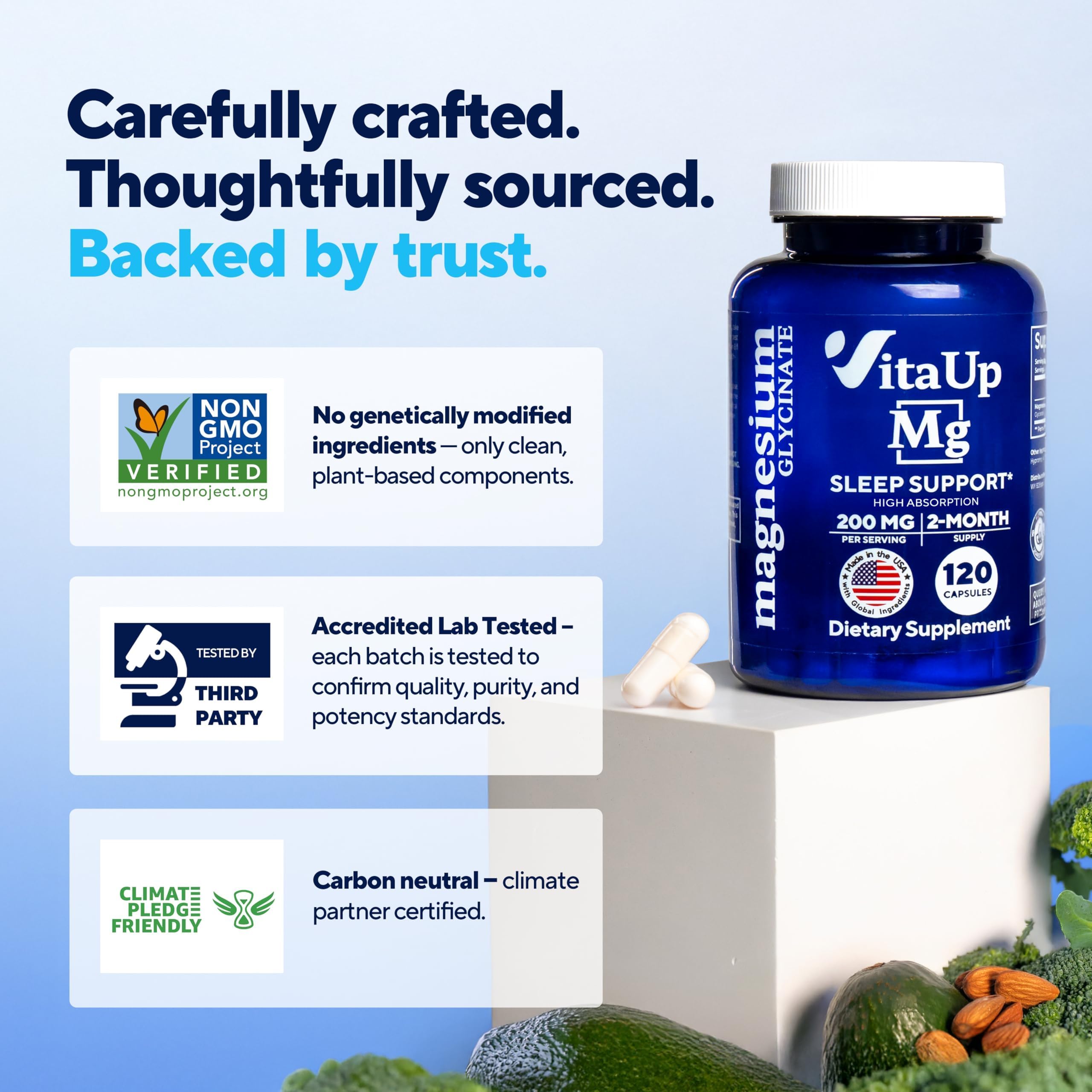 Pouring VitaUp capsules for an easy daily ritual
