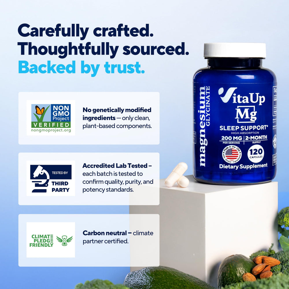 Pouring VitaUp capsules for an easy daily ritual