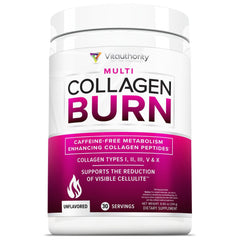 Vitauthority hydrolyzed collagen bottle showing unflavored powder for daily support