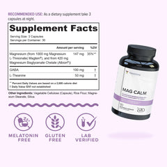 Vitauthority Mag Calm capsules pack shows convenient nightly use