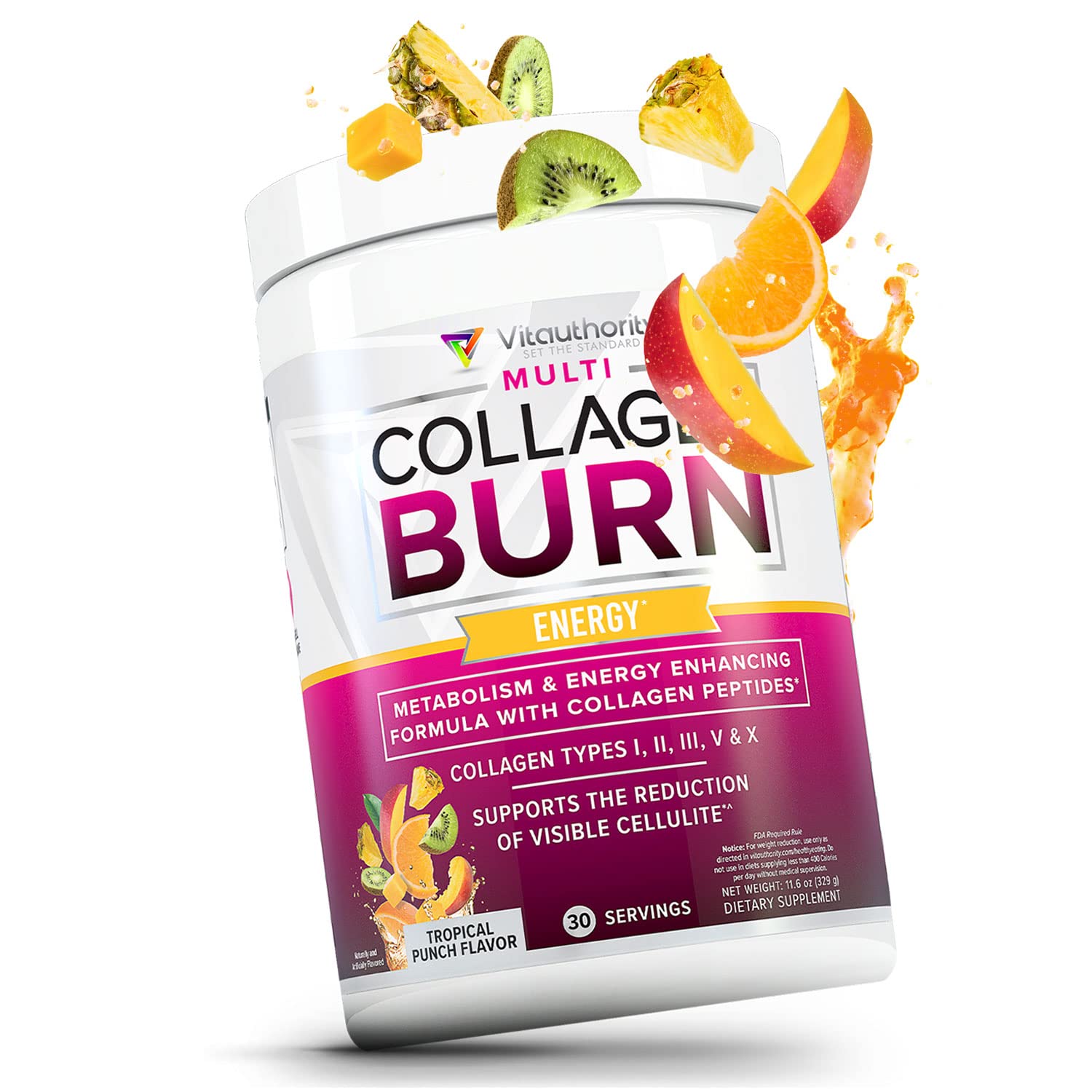 Vitauthority Multi Collagen Burn joint support emphasis with types II and X