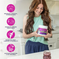 Vitauthority collagen powder dissolves in coffee for a smooth, flavorless boost