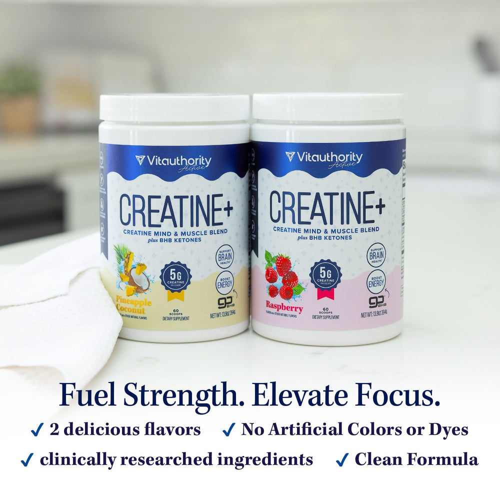 Vitauthority Pineapple Coconut mix dissolving for easy hydration.