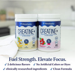 Vitauthority Pineapple Coconut mix dissolving for easy hydration.