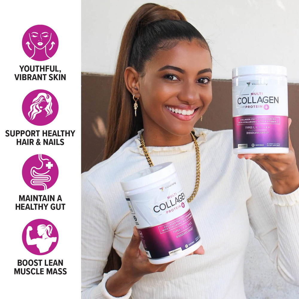 Strawberry collagen smoothie idea from Vitauthority for a convenient beauty routine