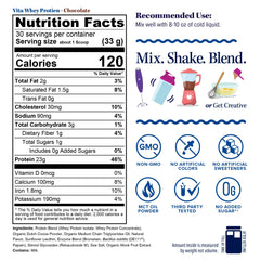 Milk glass and protein scoop illustrate versatile mixing for daily nutrition with Vitauthority