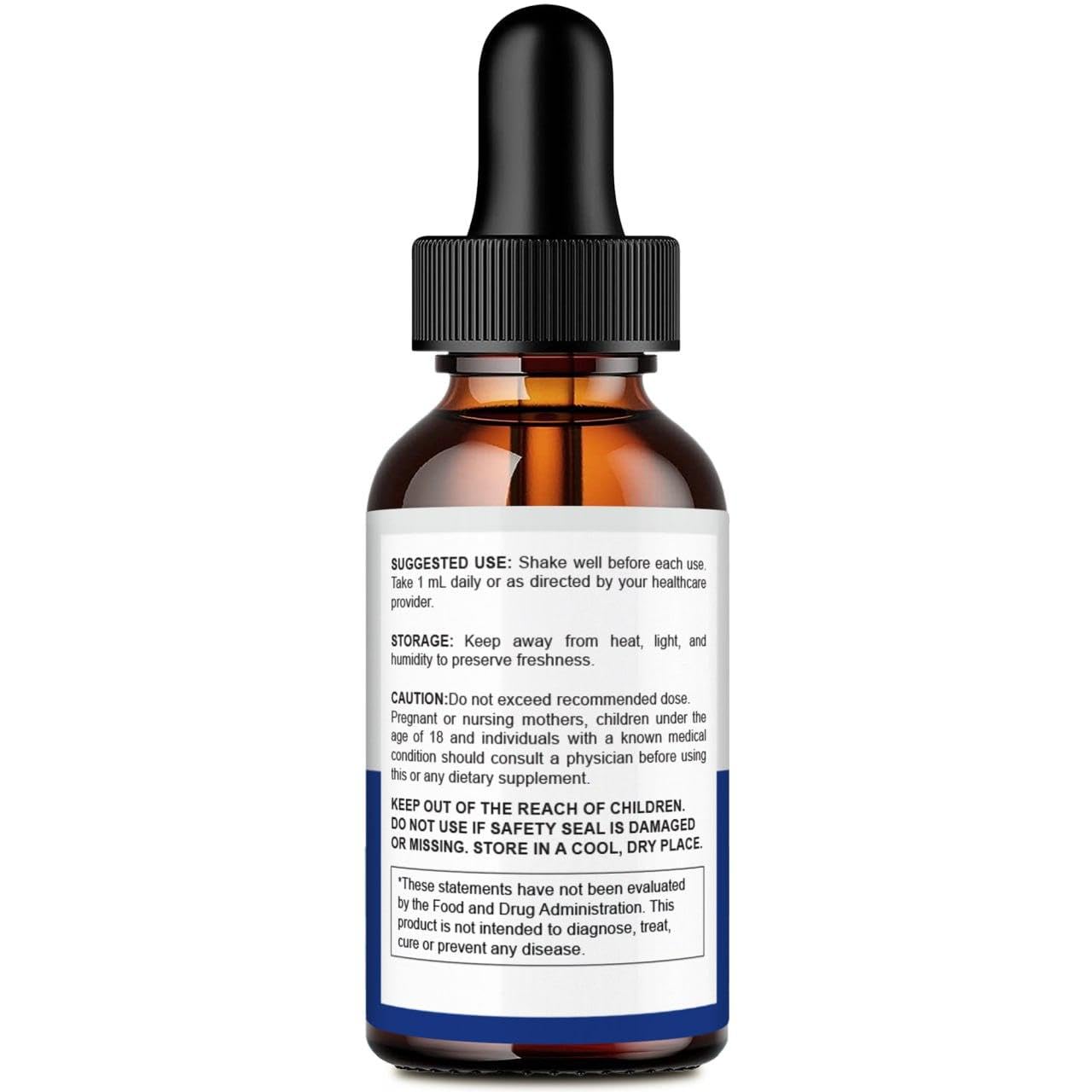Vitavault Amiclear drops dispensed for quick absorption