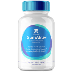 Vitavault GumAktiv capsules packshot highlighting natural gum care benefits.