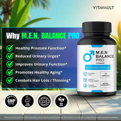 Vitavault M.E.N Balance Pro on the desk shows simple daily use