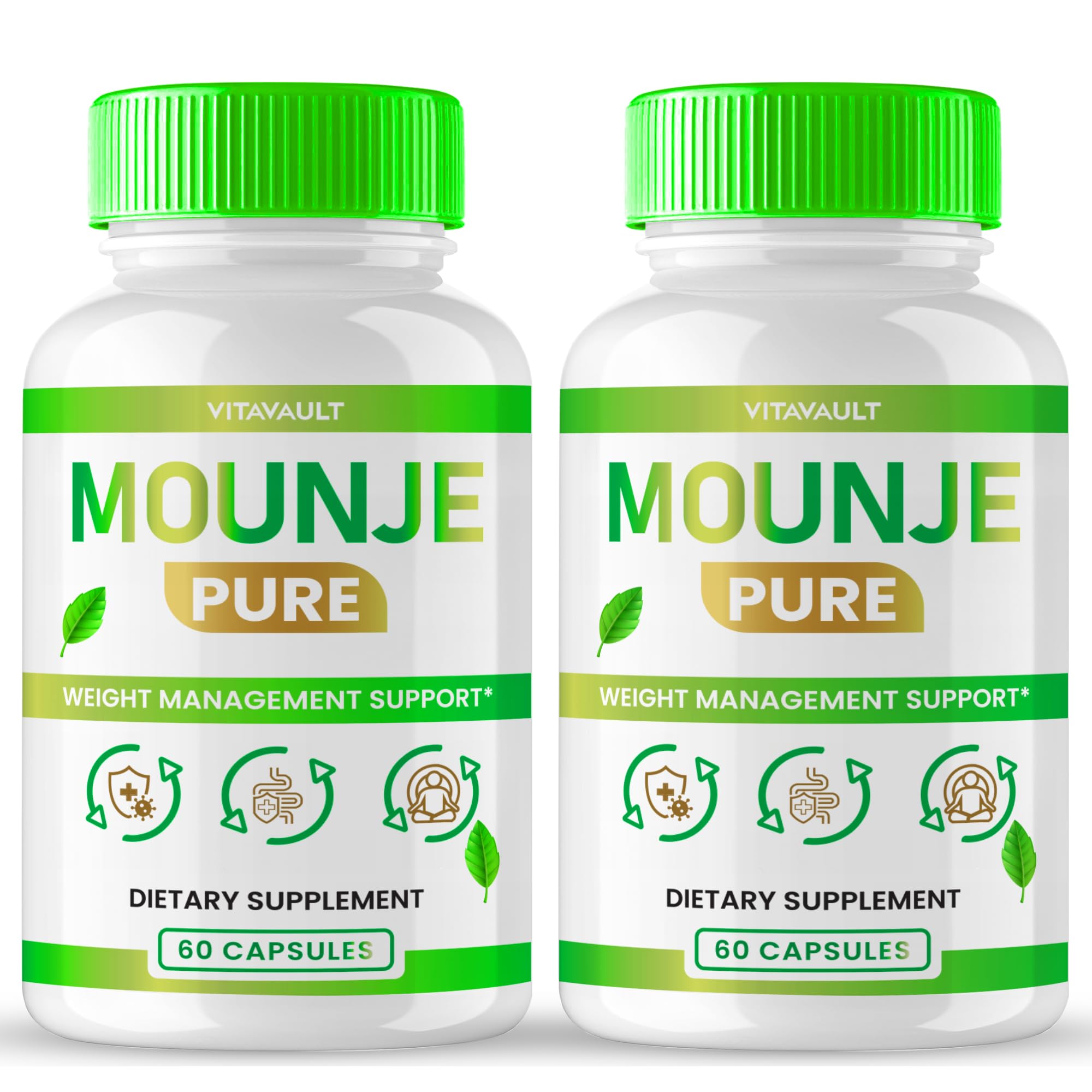 Vitavault Mounje Pure Keto capsules bottle for everyday use and steady energy.