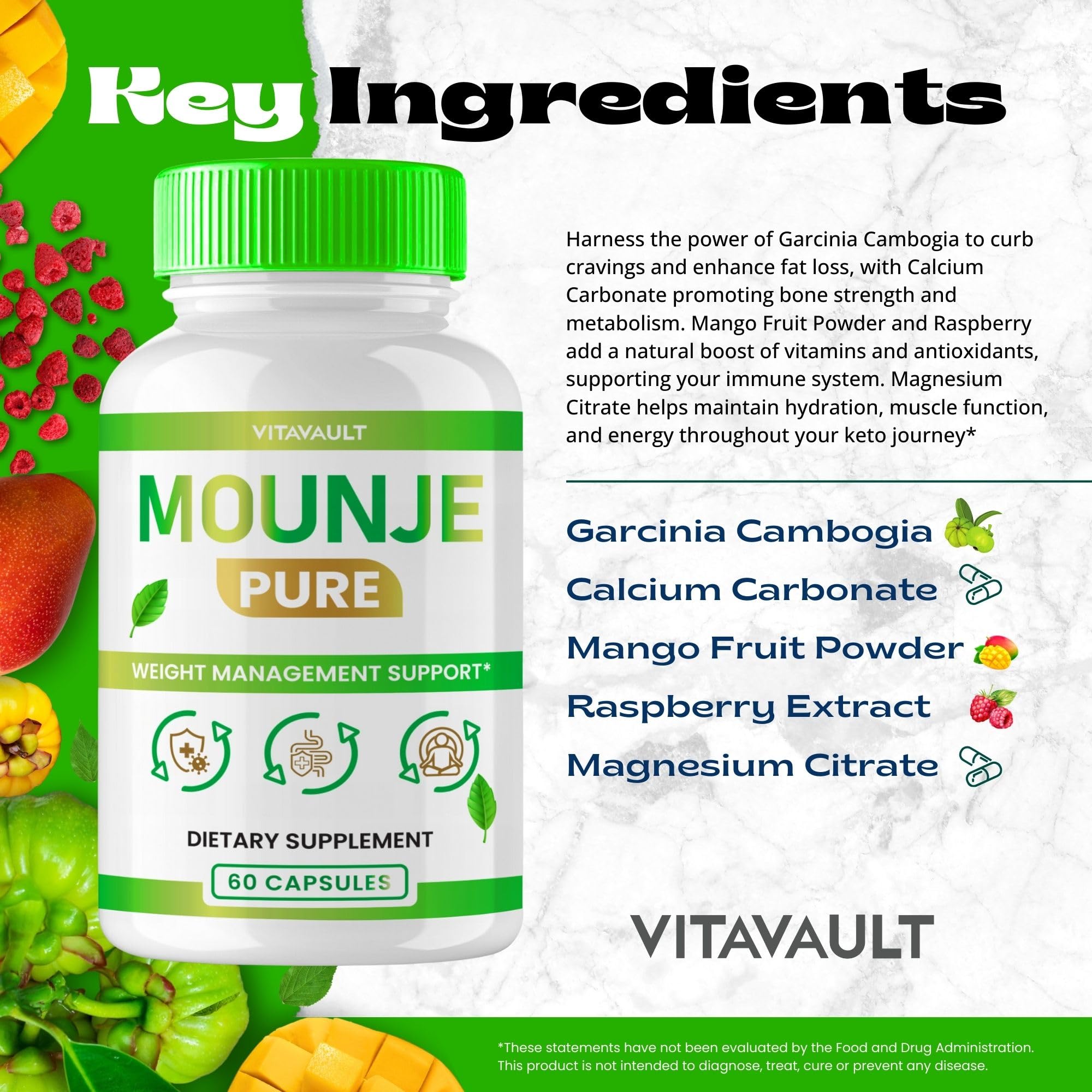 Vitavault Mounje Pure Keto capsules hands picking demonstrates quick on-the-go intake.